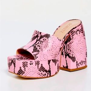 Schutz Aretha Heels (Chunky Pink Heels)